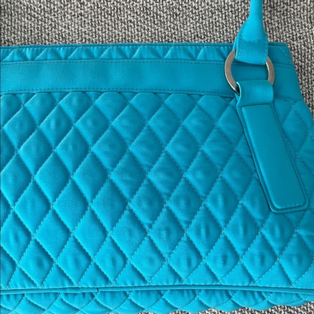 Vera Bradley Turquoise Quilted Shoulder Bag - Picture 13 of 16